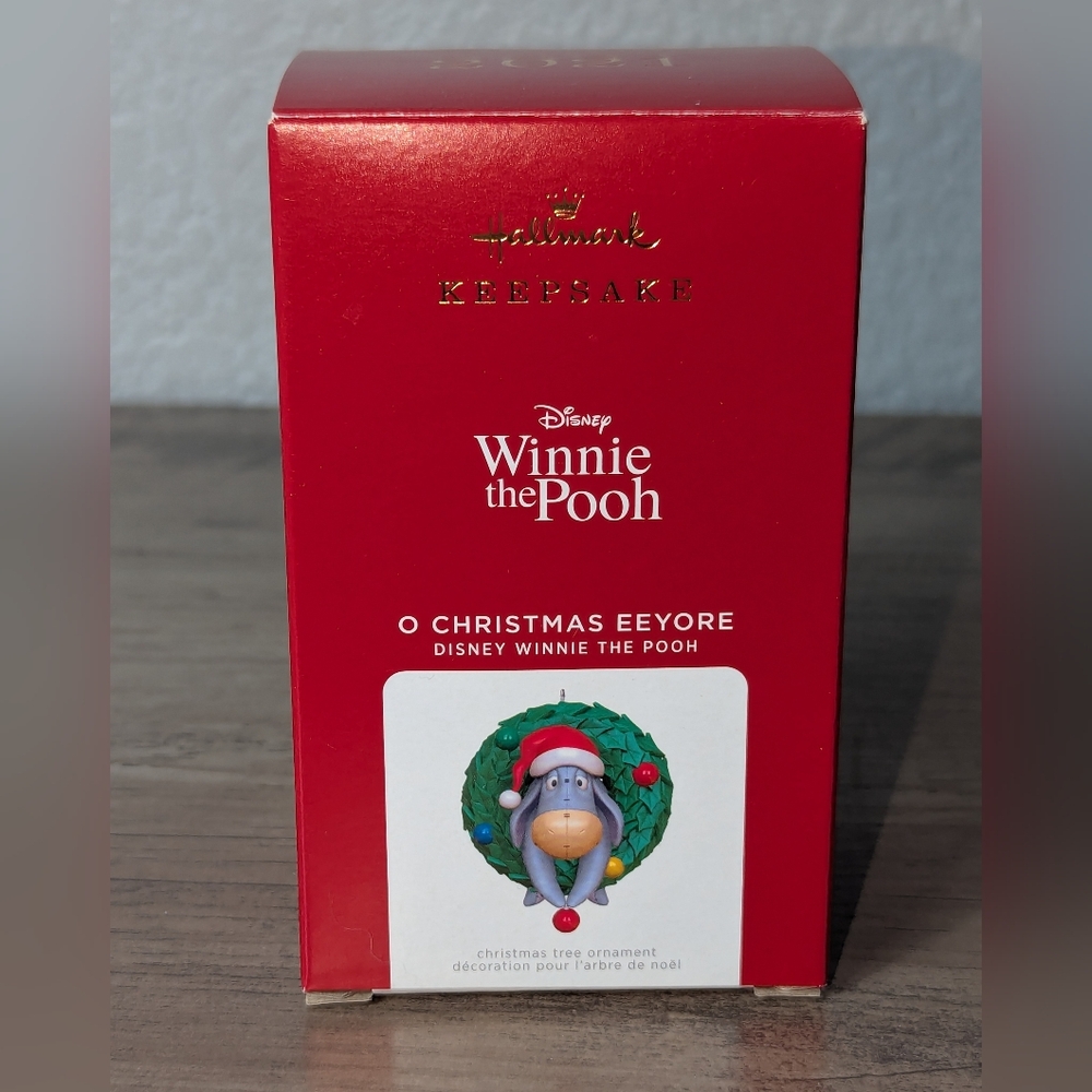 2021 Hallmark Winnie Pooh O Christmas Eeyore Wreath Disney Keepsake Ornament